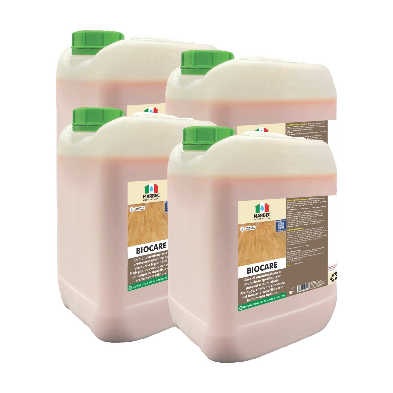 Cera Protettiva nutritiva per Pavimenti arredi serramenti Legno oliato BIOCARE