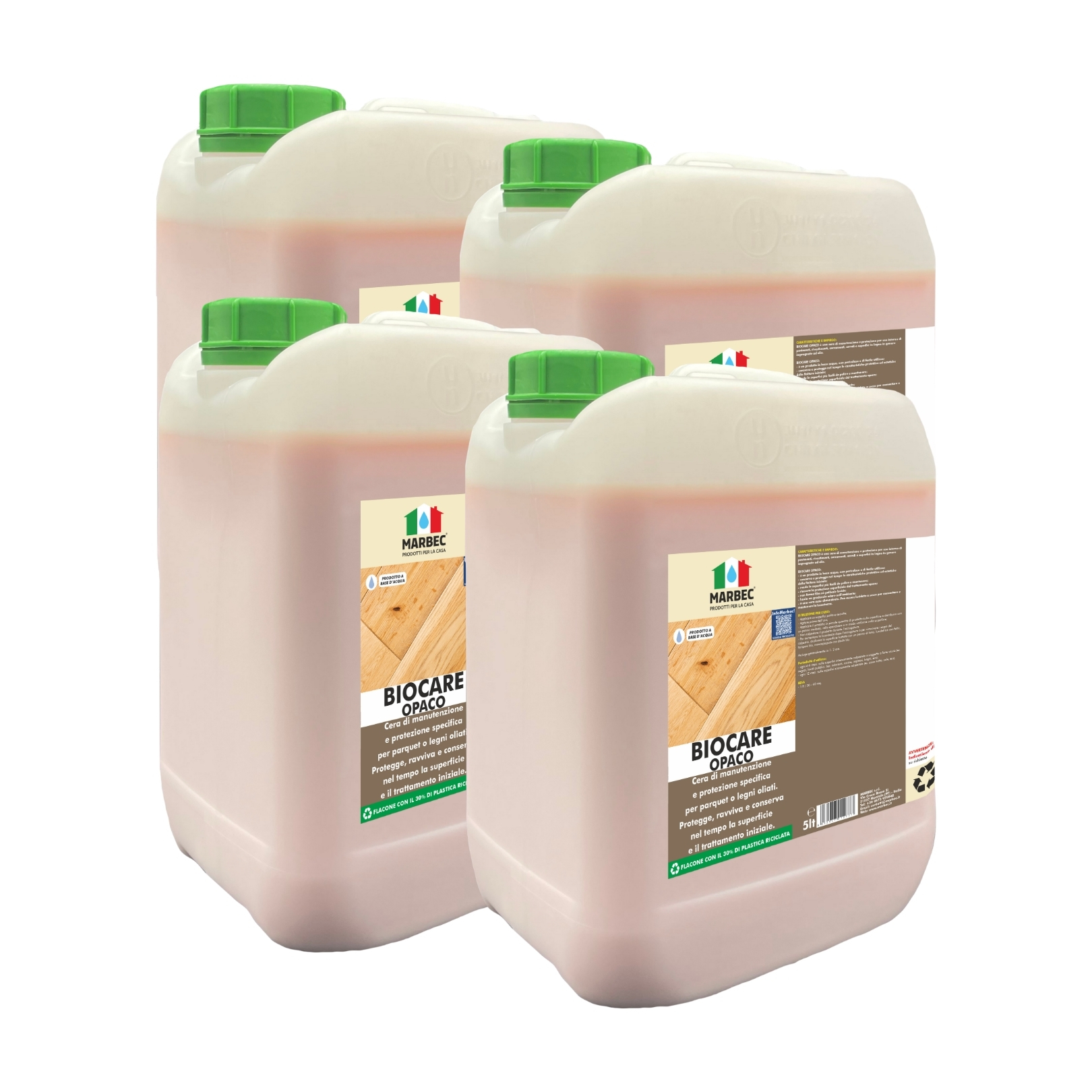BIOCARE OPACO - Cera protettiva e nutritiva per pavimenti in legno oliati