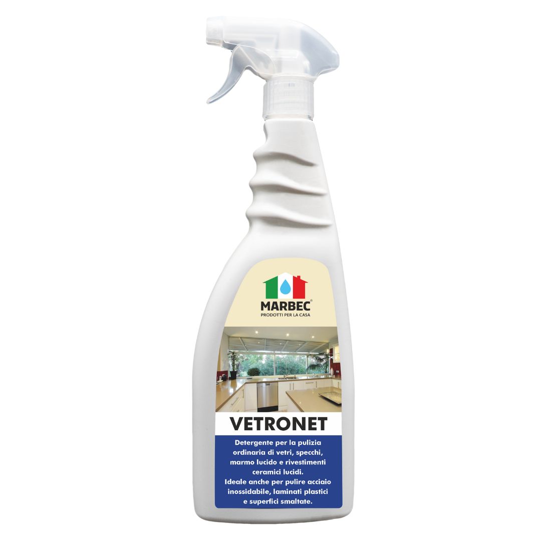 VETRONET - Detergente igienizzante universale per tutte le superfici lucide