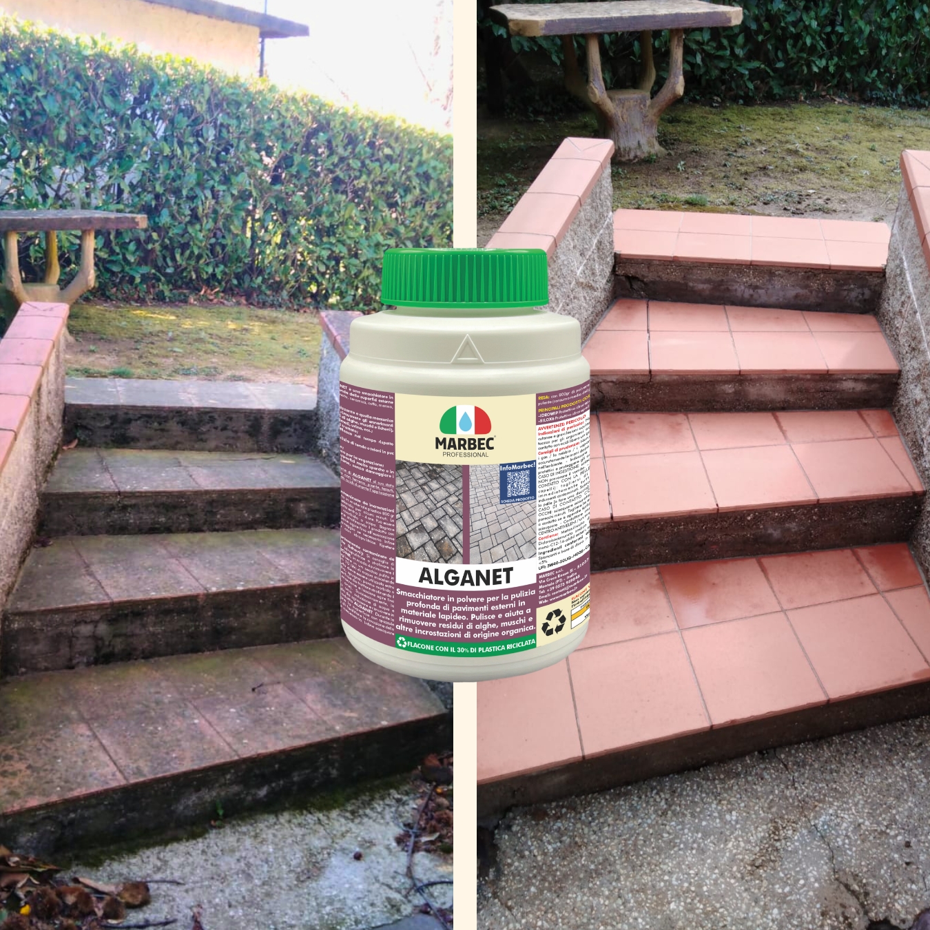 Detersivo pavimenti per esterni pulisce e rimuove alghe licheni muschi ALGANET - Foto 11 di 36
