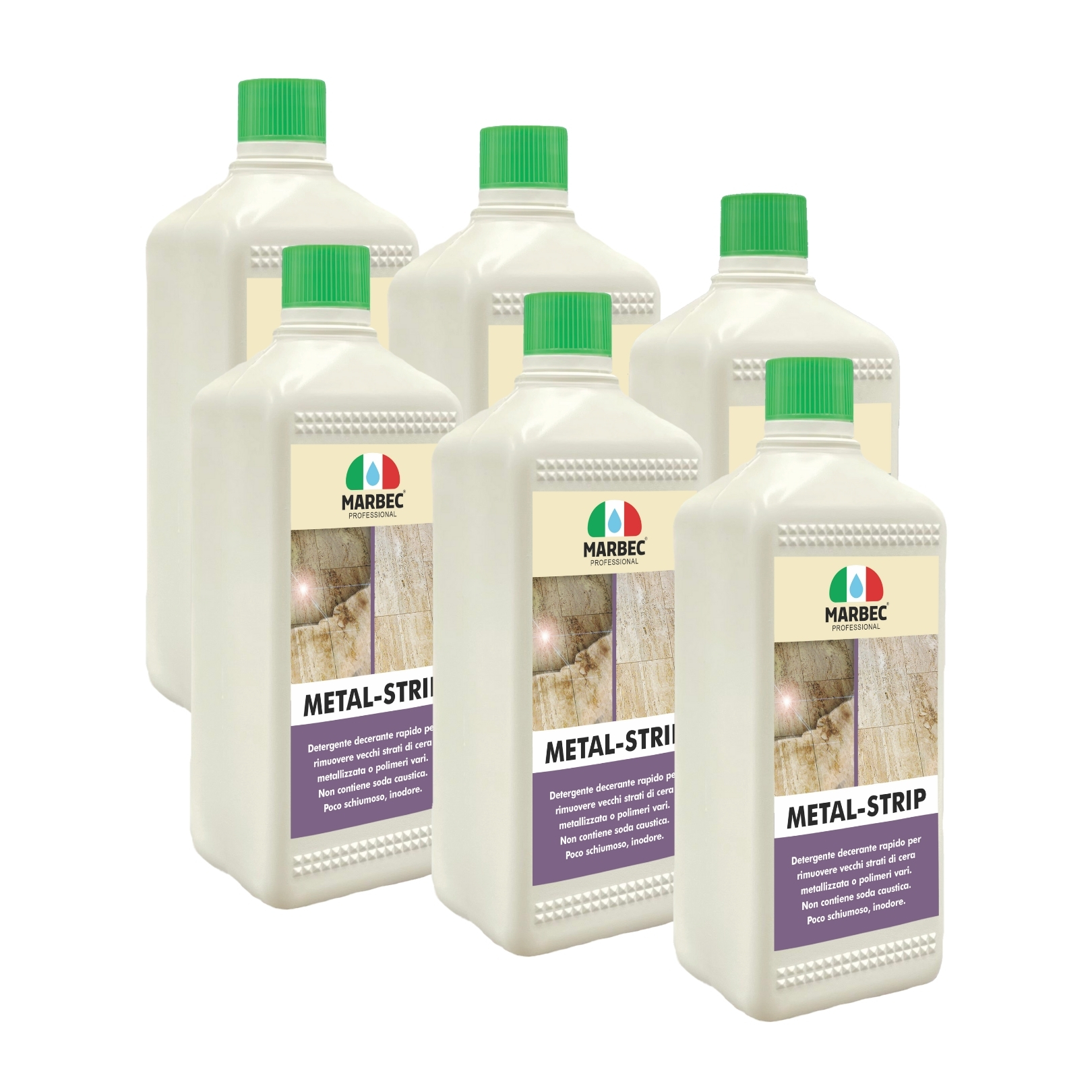 Detergente pavimenti deceramento cotto pietra ceramica cemento marmo METAL STRIP
