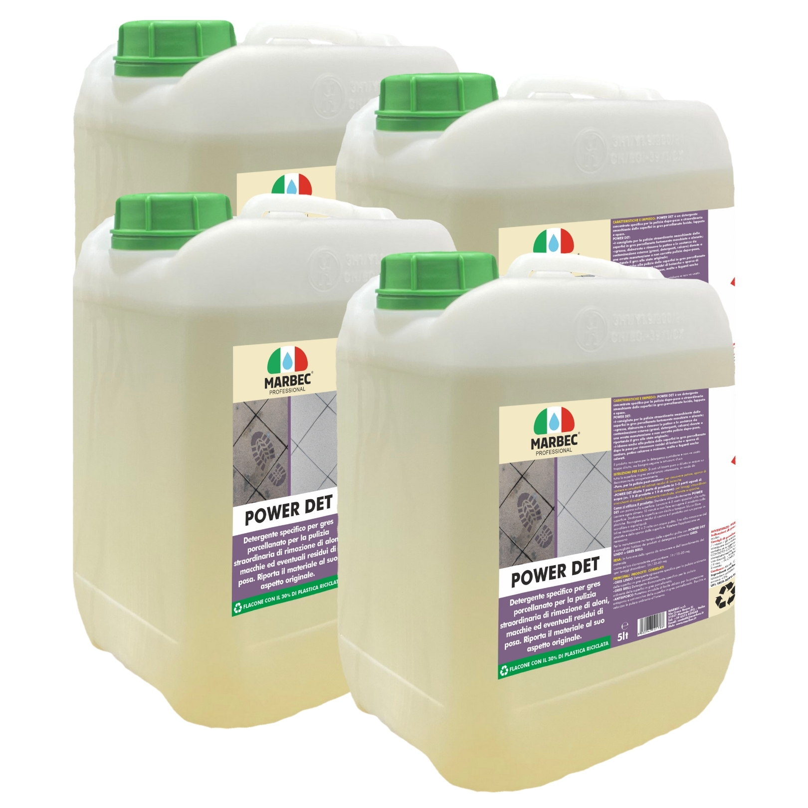 Detergente pavimenti gres porcellanato pulizia straordinaria da aloni POWER DET