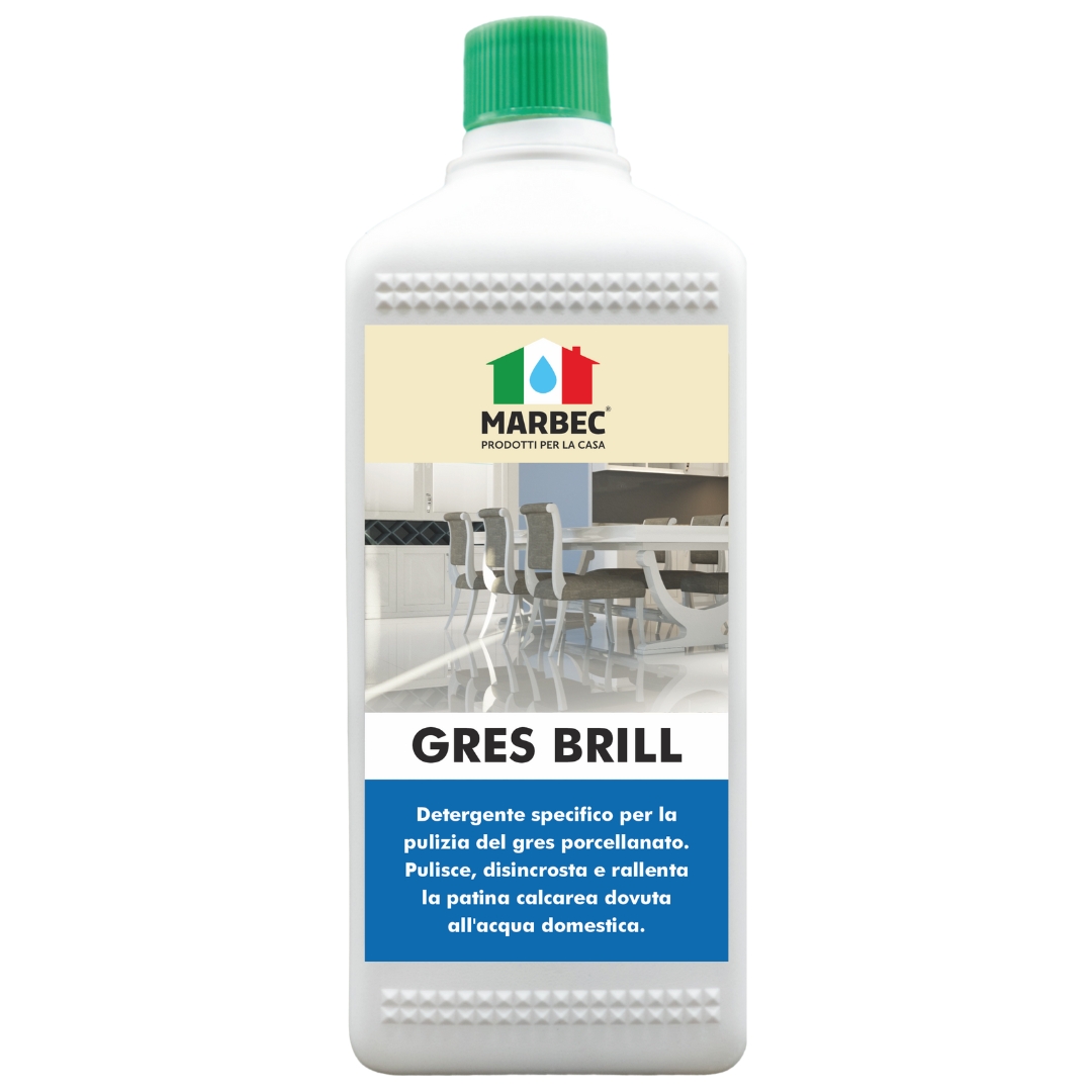 Detersivo pavimenti per pulizia gres porcellanato lucido e ceramica GRES BRILL