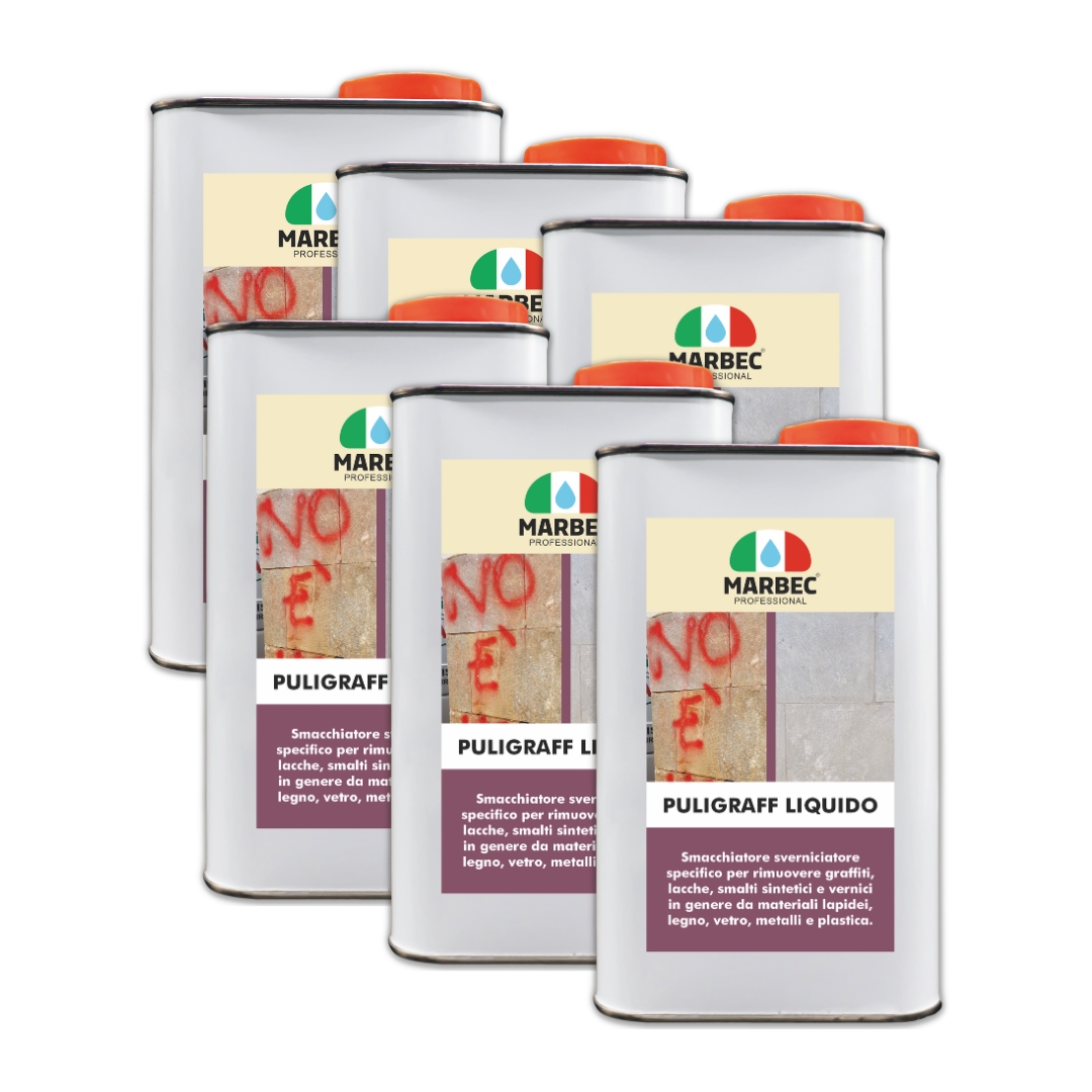 PULIGRAFF LIQUIDO - Smacchiatore graffiti da facciate e rivestimenti