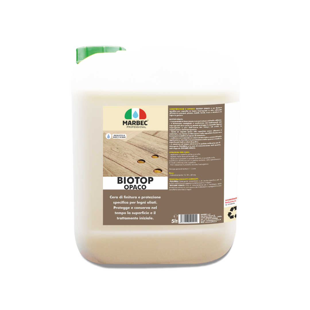 BIOTOP OPACO - Finitore opaco anti-sporco, anti-usura per legno