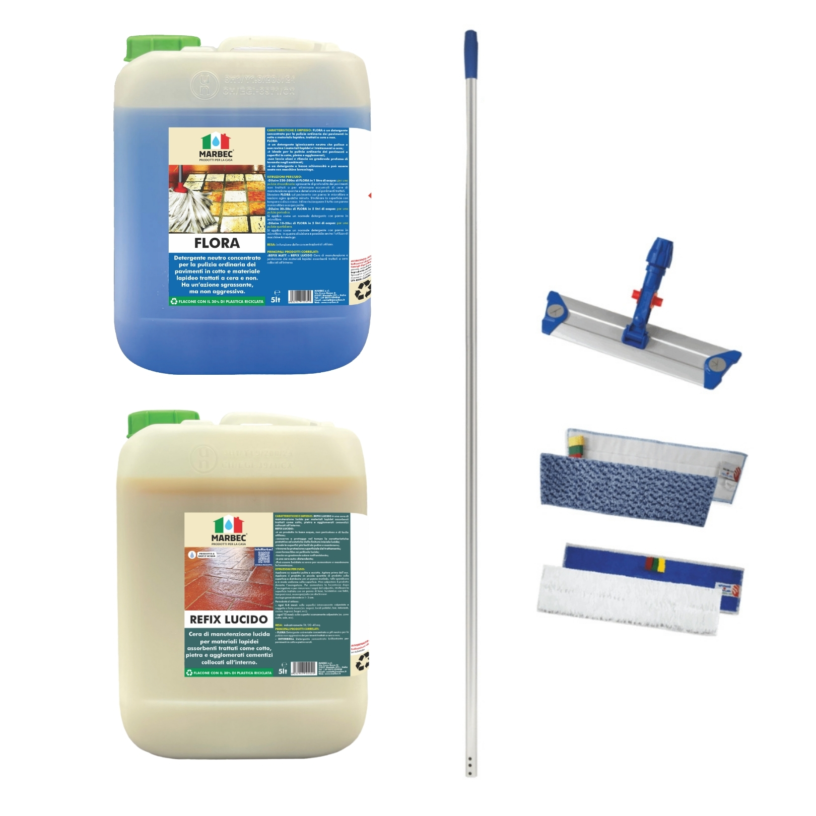 Pulizia e trattamento pavimenti cotto pietra KIT COTTO E PIETRA INTERNI LUCIDI