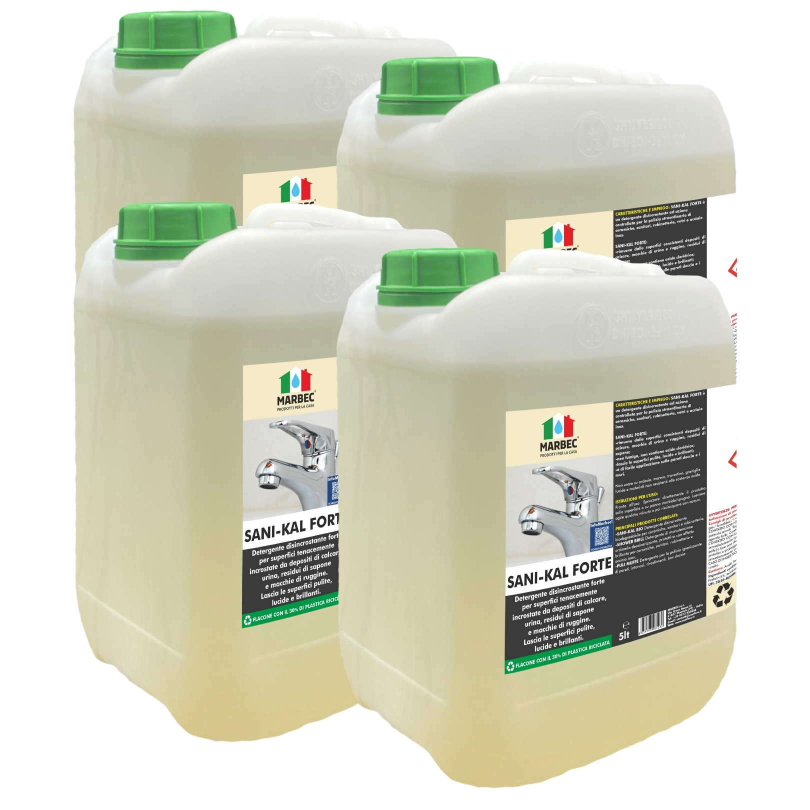 SANI-KAL FORTE - Detergente disincrostante forte per sanitari e ceramiche