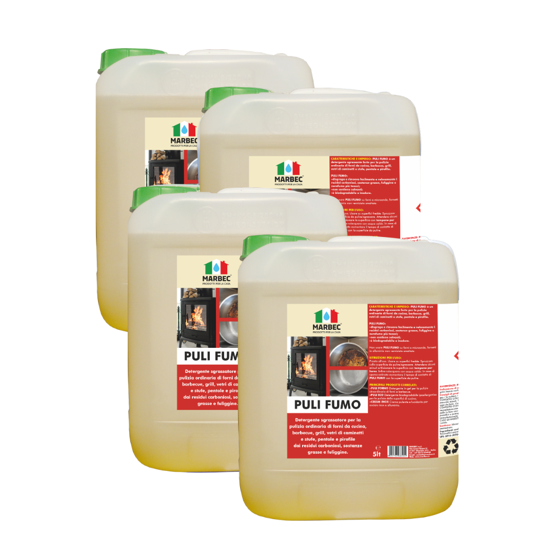 PULI FUMO - Detergente sgrassatore igienizzante forte per forni, barbecue, stufe