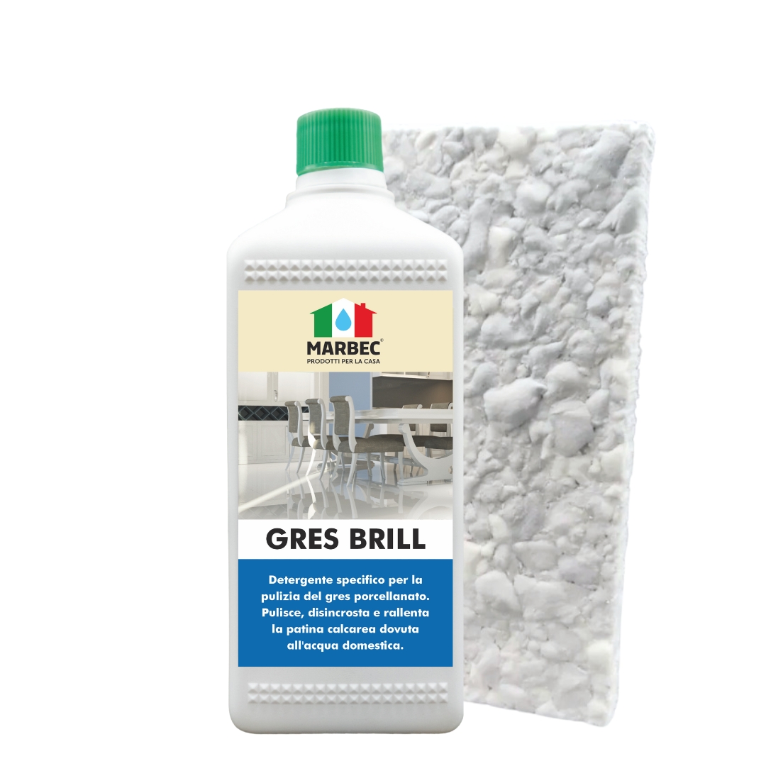 Detersivo pavimenti per pulizia gres porcellanato lucido e ceramica GRES BRILL