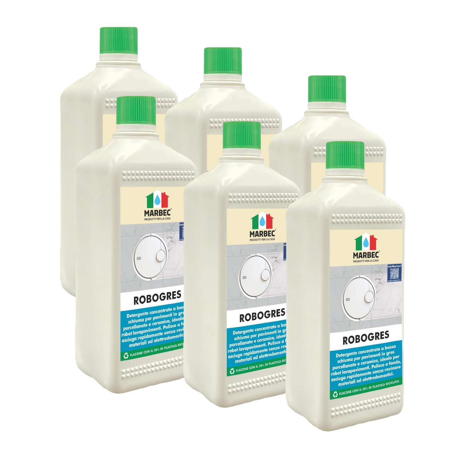 Detersivo pavimenti concentrato per robot su gres porcellanato ceramica ROBOGRES