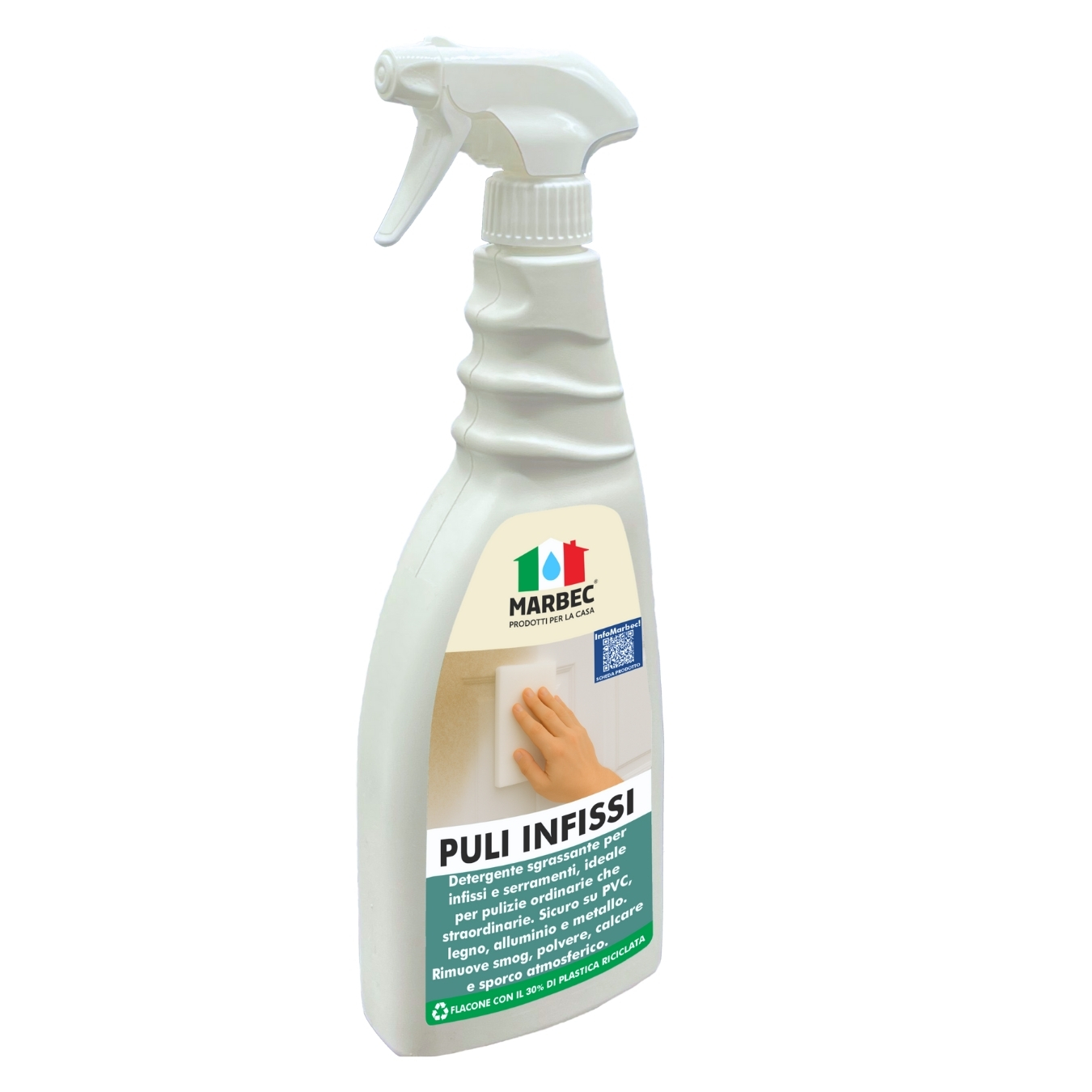 Detergente sgrassante per pulire infissi e serramenti legno metallo PULI INFISSI