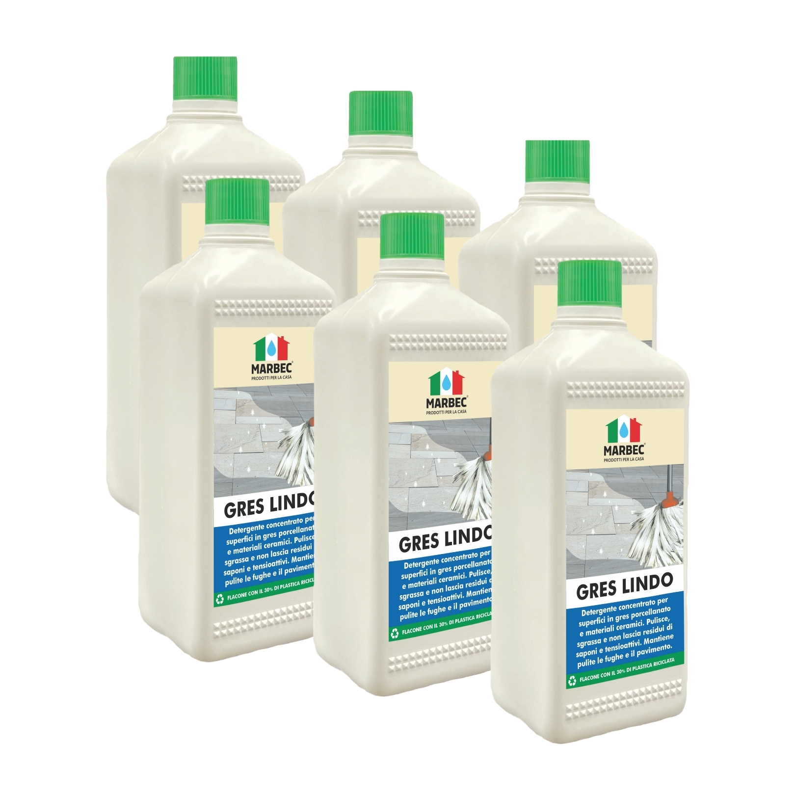 Detergente pavimenti in gres porcellanato opaco per pulizia ordinaria GRES LINDO