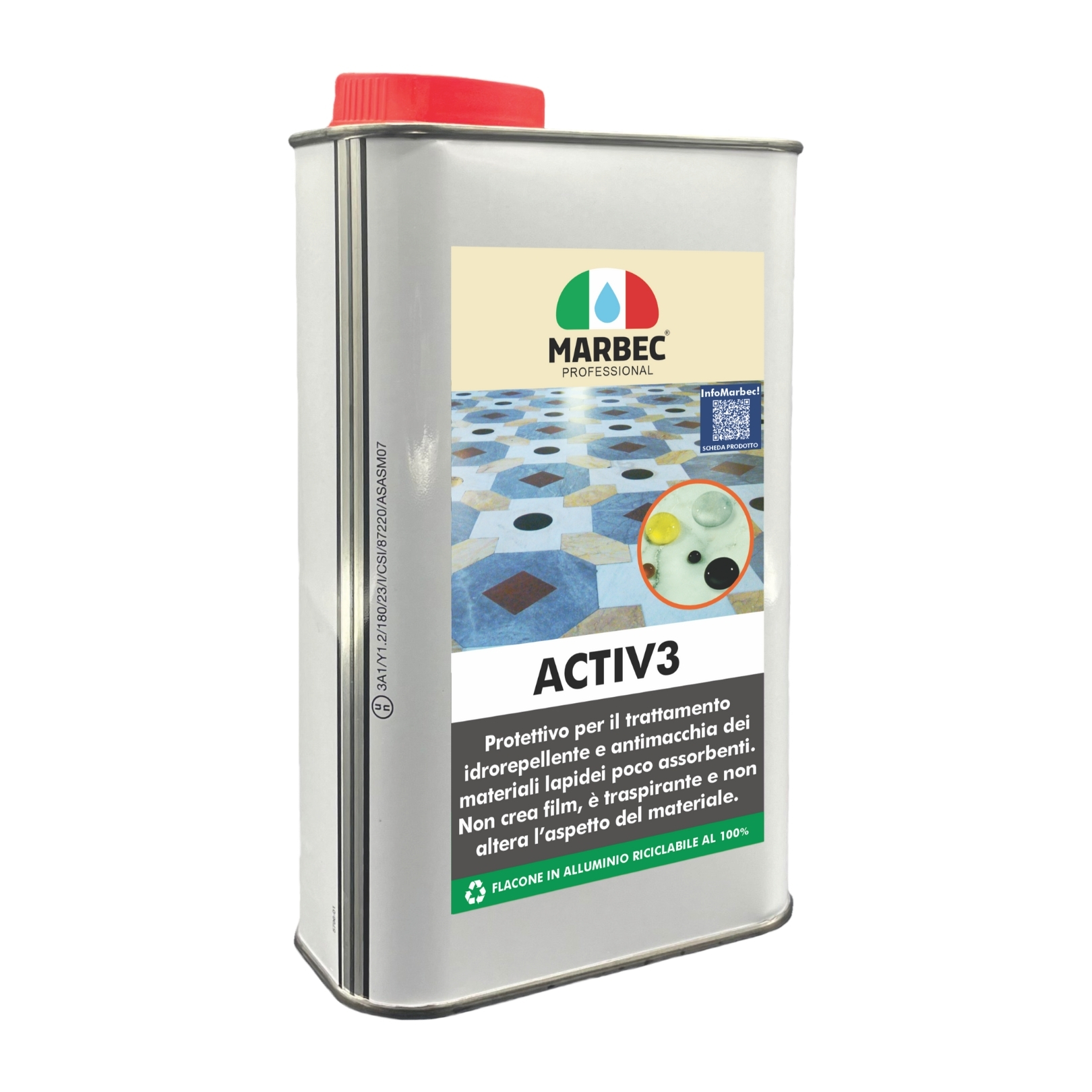 Protettivo anti-umidità di risalita anti-macchia per materiali lapidei ACTIV3