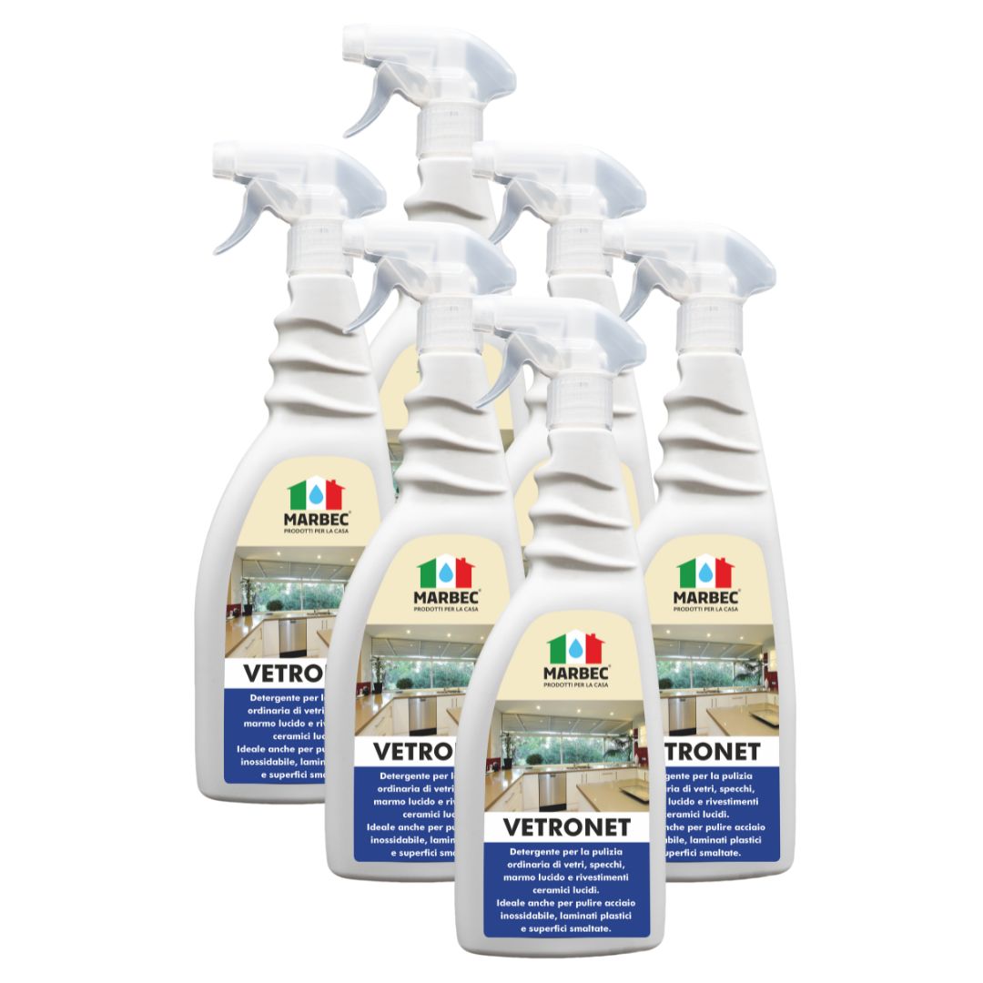 VETRONET - Detergente igienizzante universale per tutte le superfici lucide