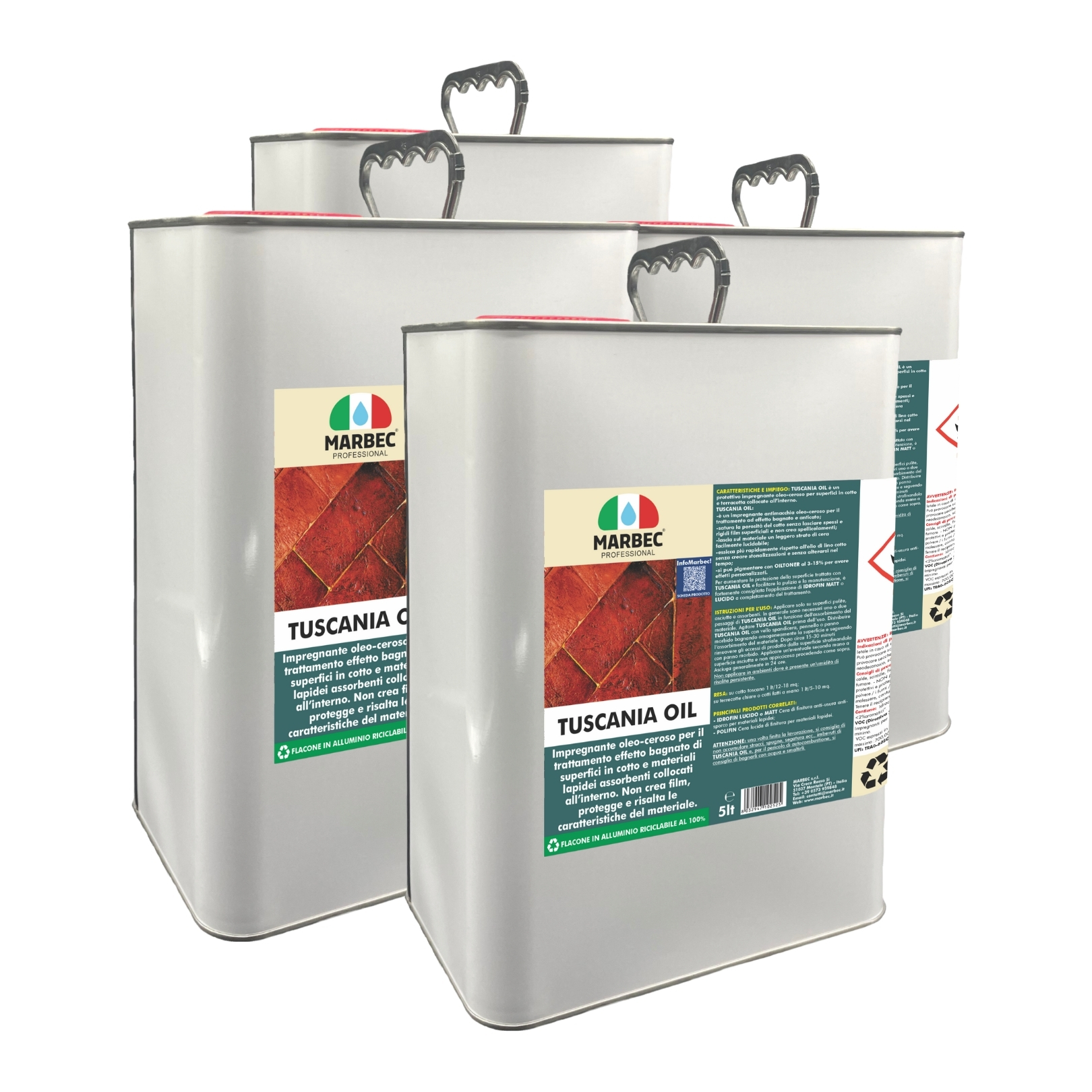 TUSCANIA OIL - Impregnante oleo-ceroso con Effetto Bagnato per Cotto